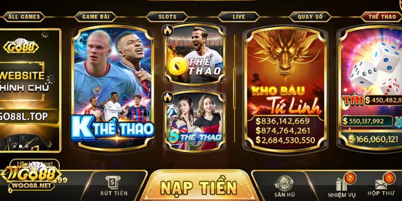 Go88 Thiết kế giao diện đỉnh cao, cuốn hút người chơi